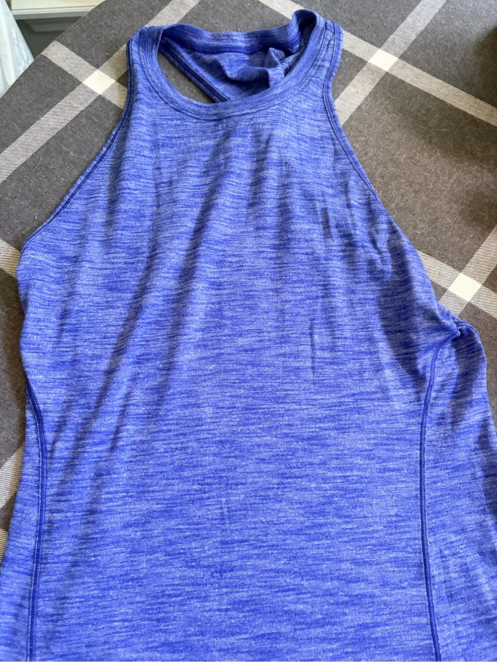 lululemon athletica Heathered Blue Racerback Tank
